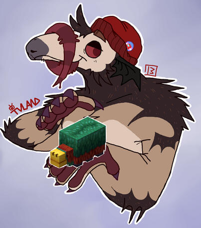 7/20/23 vampire anteater (gift art)